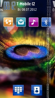 Peacock Feather 01 Theme-Screenshot