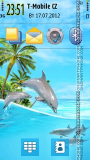 Summer Paradise s60v5 tema screenshot