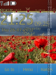 Poppies es el tema de pantalla