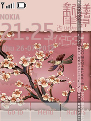 Sakura es el tema de pantalla