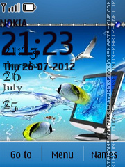 Marine world tema screenshot