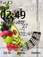 Assorted Fruits tema screenshot
