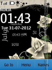 White roses tema screenshot