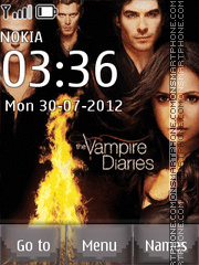 The Vampire diaries tema screenshot