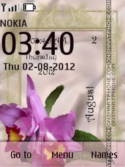 Capture d'écran Orchids thème