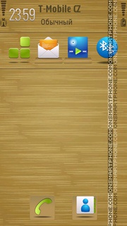 Wooden Shelf S60v5 theme screenshot