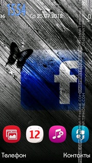 Facebook theme screenshot