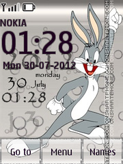 Bugs Bunny theme screenshot