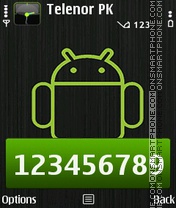 Android Robot tema screenshot