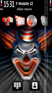 Скриншот темы Angry Clown.