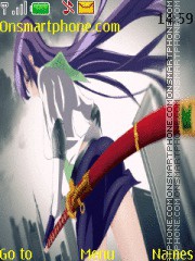 Highschool Of The Dead Saeko theme screenshot