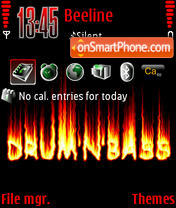 DrumnBass v2 tema screenshot