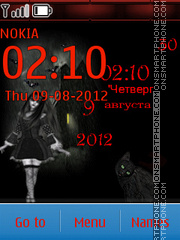 Gothic Girl Theme-Screenshot