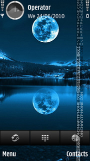Capture d'écran Blue Moon thème