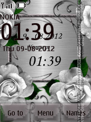 Silver Roses theme screenshot