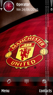 Скриншот темы Manchester United