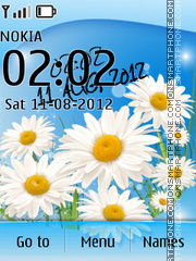 Daisy Digital Clock es el tema de pantalla