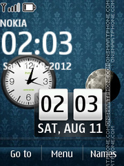 Luna Blue tema screenshot