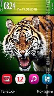 Tiger tema screenshot