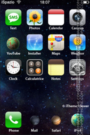 Space Theme Theme-Screenshot