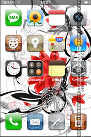 Drawn Flower tema screenshot