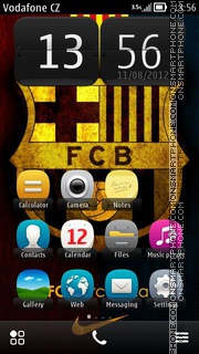 Barcelona Football Club theme screenshot