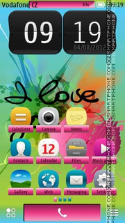 Love U 07 es el tema de pantalla