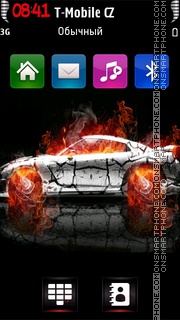 Burning Car v5 theme screenshot