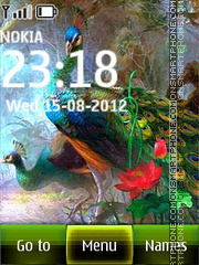 Capture d'écran Peacocks thème