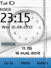 Nokia White 01 es el tema de pantalla