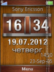 Wood Metal tema screenshot