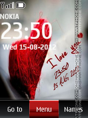 Love Digital Clock 01 es el tema de pantalla