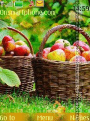 Скриншот темы Basket of apples
