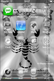 Black Scorpio theme screenshot
