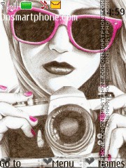 Cool Girl With Camera es el tema de pantalla