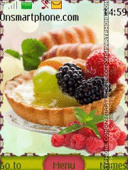 Cake with Fruit tema screenshot
