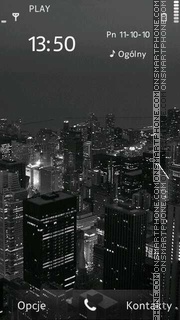 City at night theme screenshot