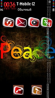 Colorful Peace theme screenshot