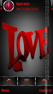 Love Red es el tema de pantalla