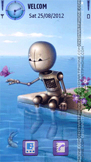 Romantic robot tema screenshot
