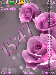 Pink rose tema screenshot