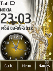 Nokia Clock theme screenshot