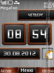 Live Clock es el tema de pantalla