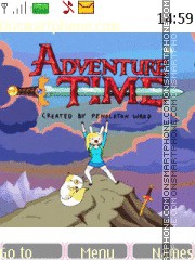 Adventure Time Fionna And Cake theme screenshot