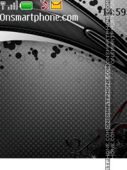 Pure black flower hd theme theme screenshot