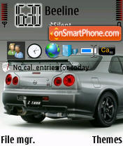 Nissan Skyline GT-R es el tema de pantalla