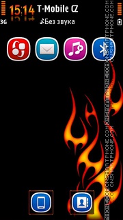 Flames theme screenshot