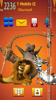 Madagascar theme screenshot