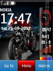 Red Ducatti theme screenshot