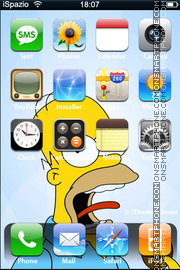 Homer es el tema de pantalla